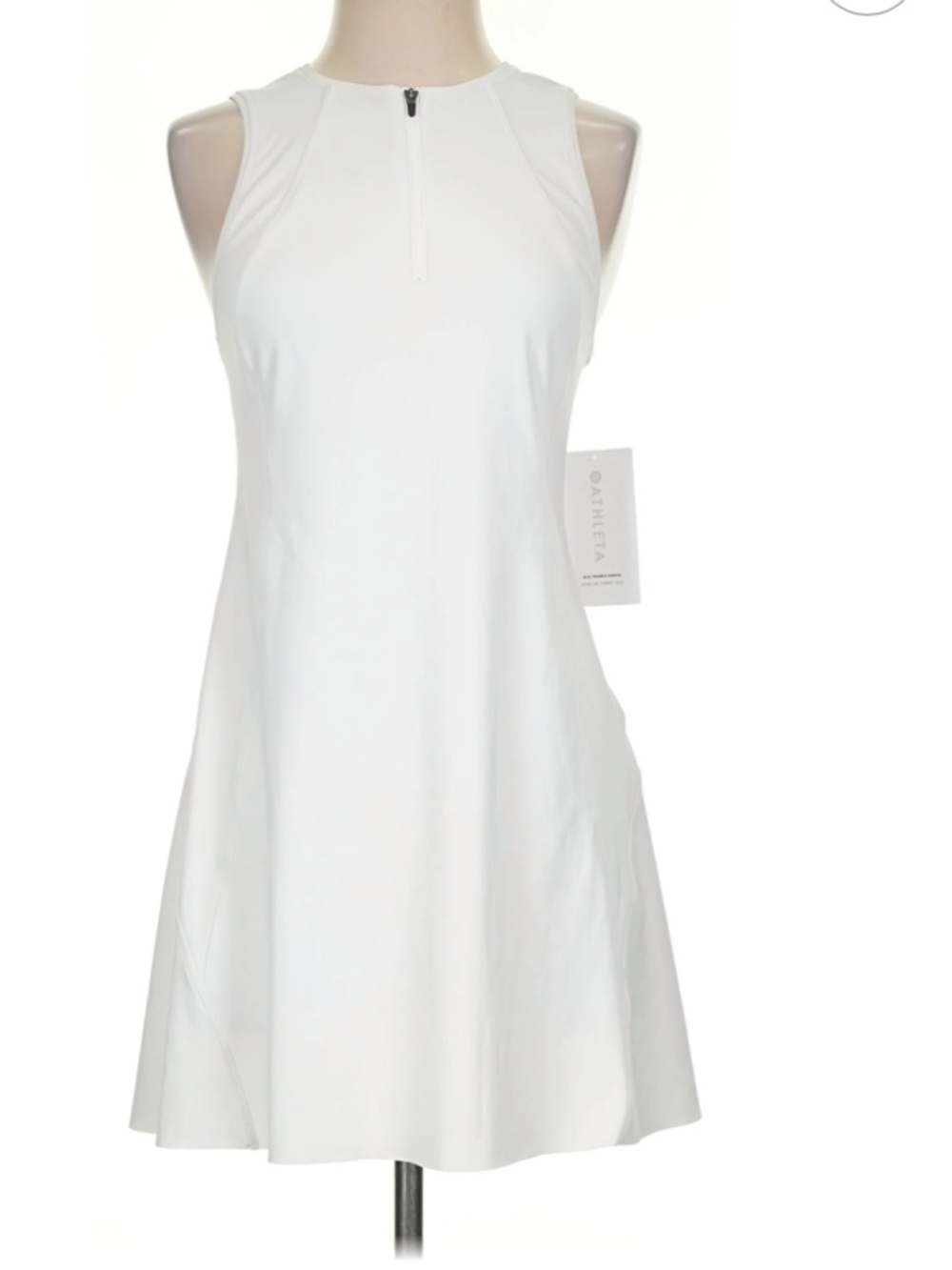 Athleta White Tennis Dress Size Small – Sleeveless Athletic Dress